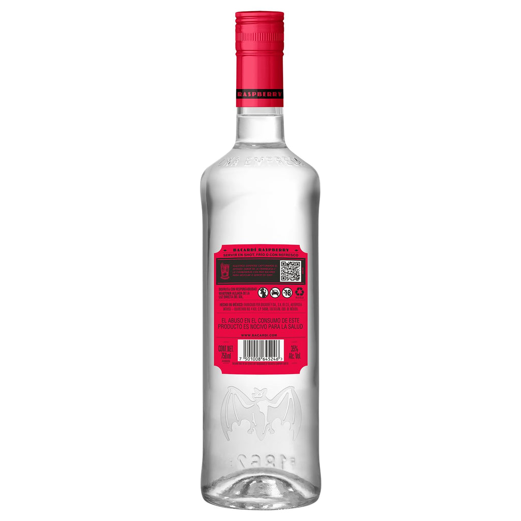 Bacardí Ron Sabor Frambuesa de 750 ml